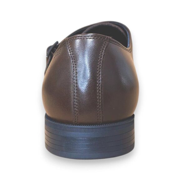 BOSS Colby Double Monk Strap Dress Shoes Brown Leather 10.5M Round Toe MSRP $199 - Picture 3 of 4
